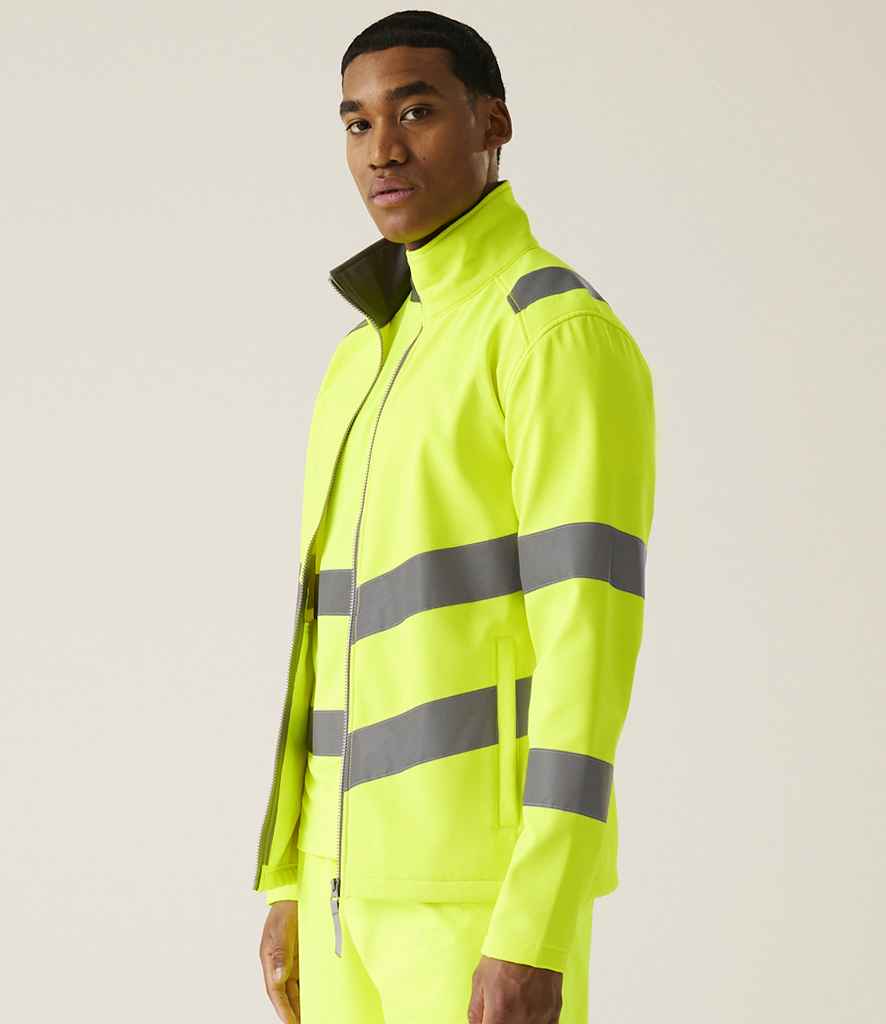 Regatta High Visibility Pro Contract Ablaze Soft Shell Jacket - Yellow