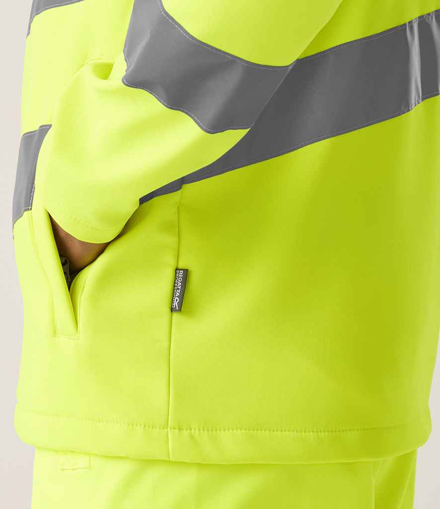Regatta High Visibility Pro Contract Ablaze Soft Shell Jacket - Yellow