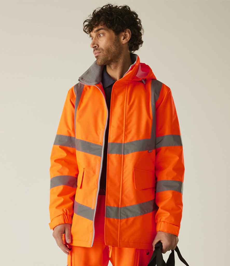 Regatta High Visibility Pro Contract Dover Parka - Orange