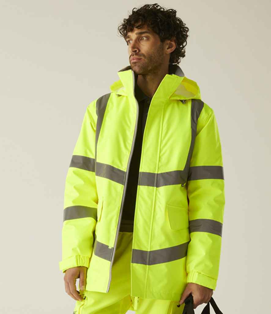 Regatta High Visibility Pro Contract Dover Parka - Yellow