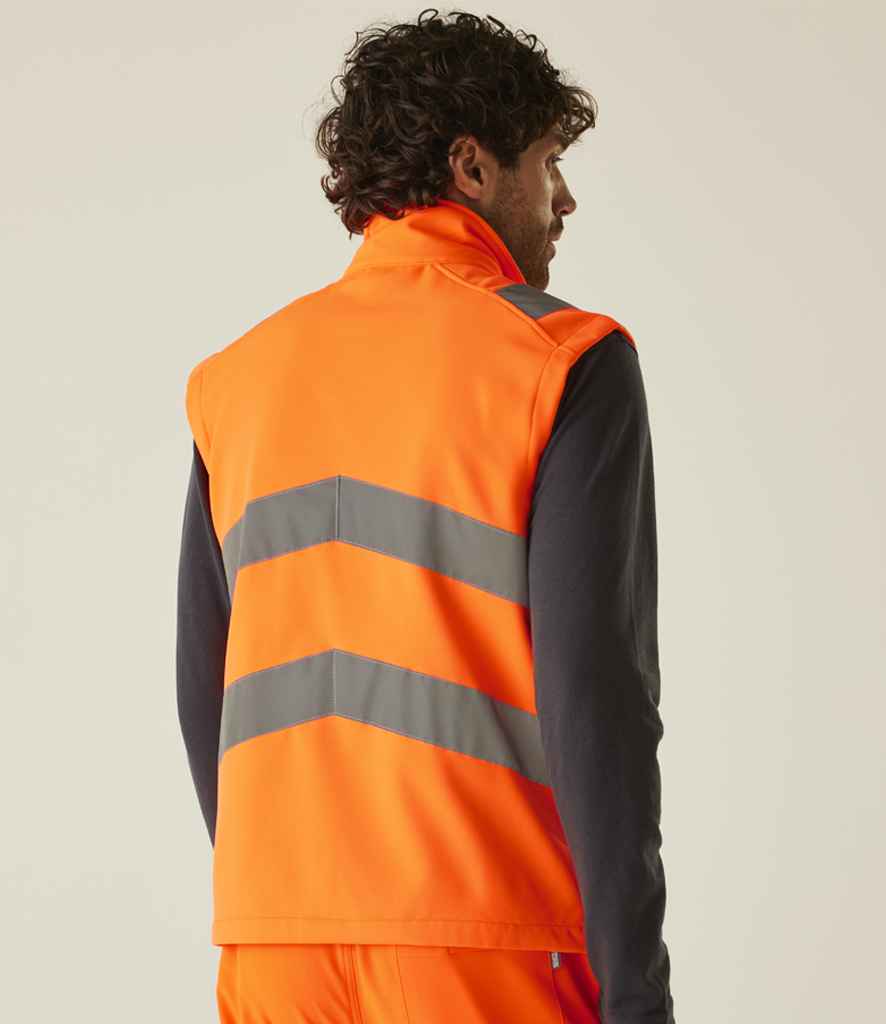 Regatta High Visibility Pro Contract Ablaze Soft Shell Bodywarmer - Orange