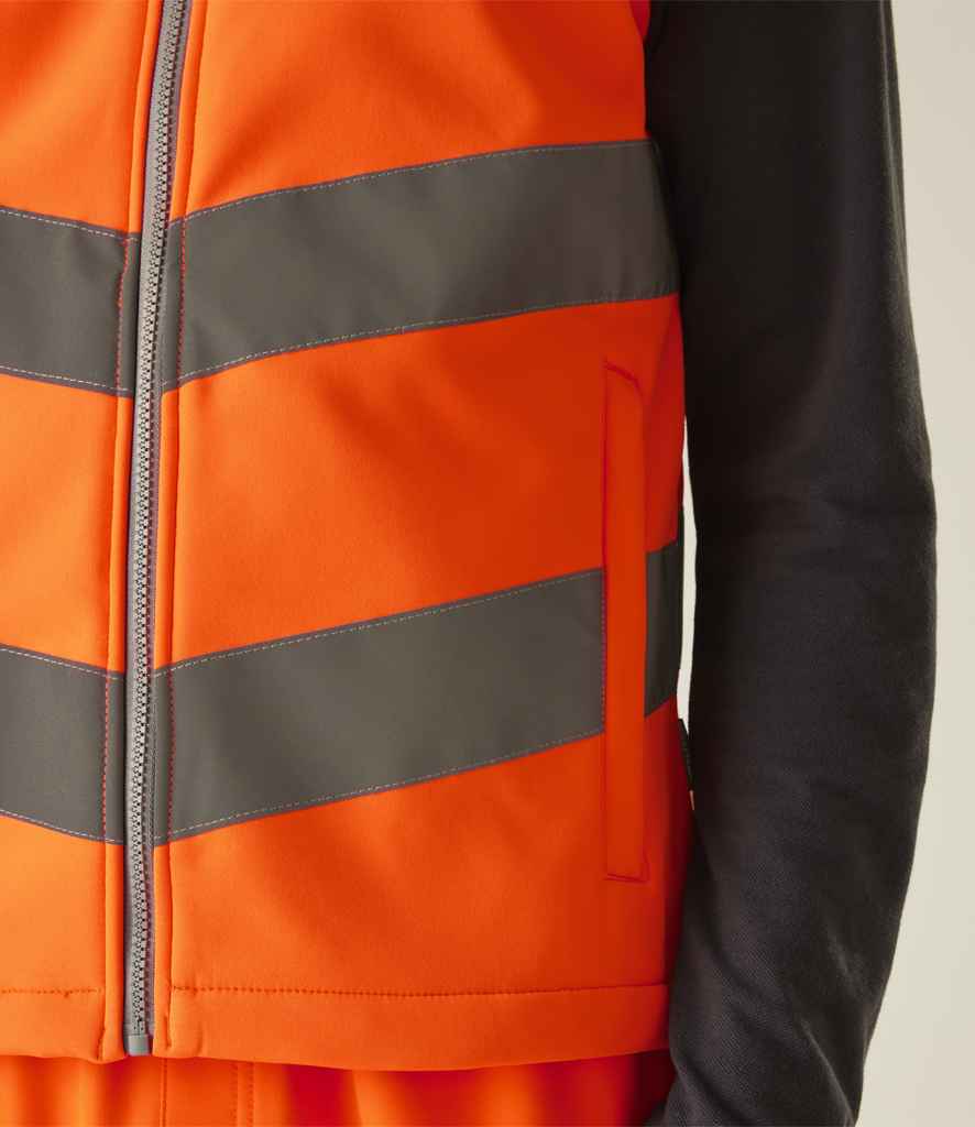 Regatta High Visibility Pro Contract Ablaze Soft Shell Bodywarmer - Orange
