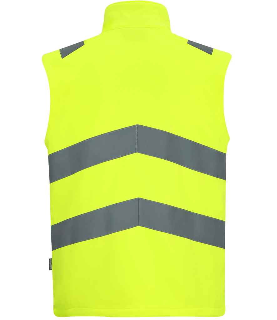 Regatta High Visibility Pro Contract Ablaze Soft Shell Bodywarmer - Yellow