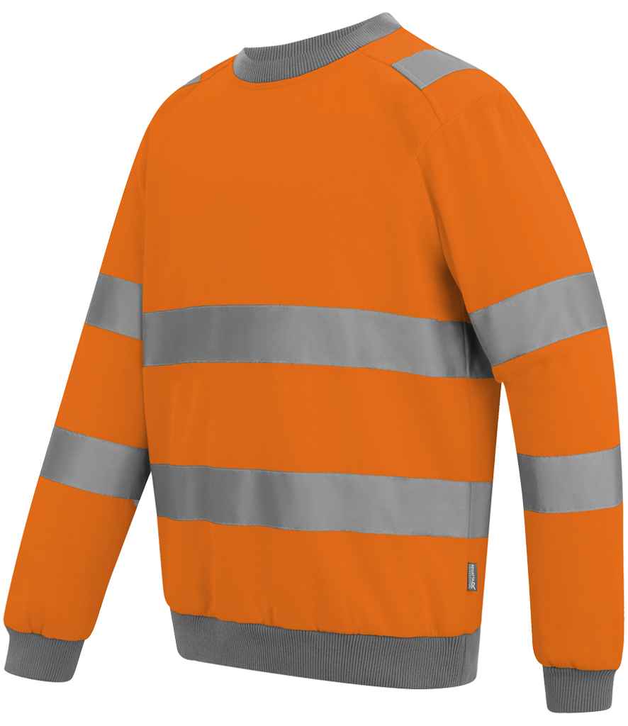 Regatta High Visibility Pro Contract Crew Neck Sweatshirt - Orange
