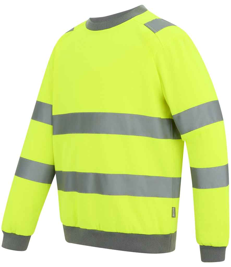 Regatta High Visibility Pro Contract Crew Neck Sweatshirt - Yellow