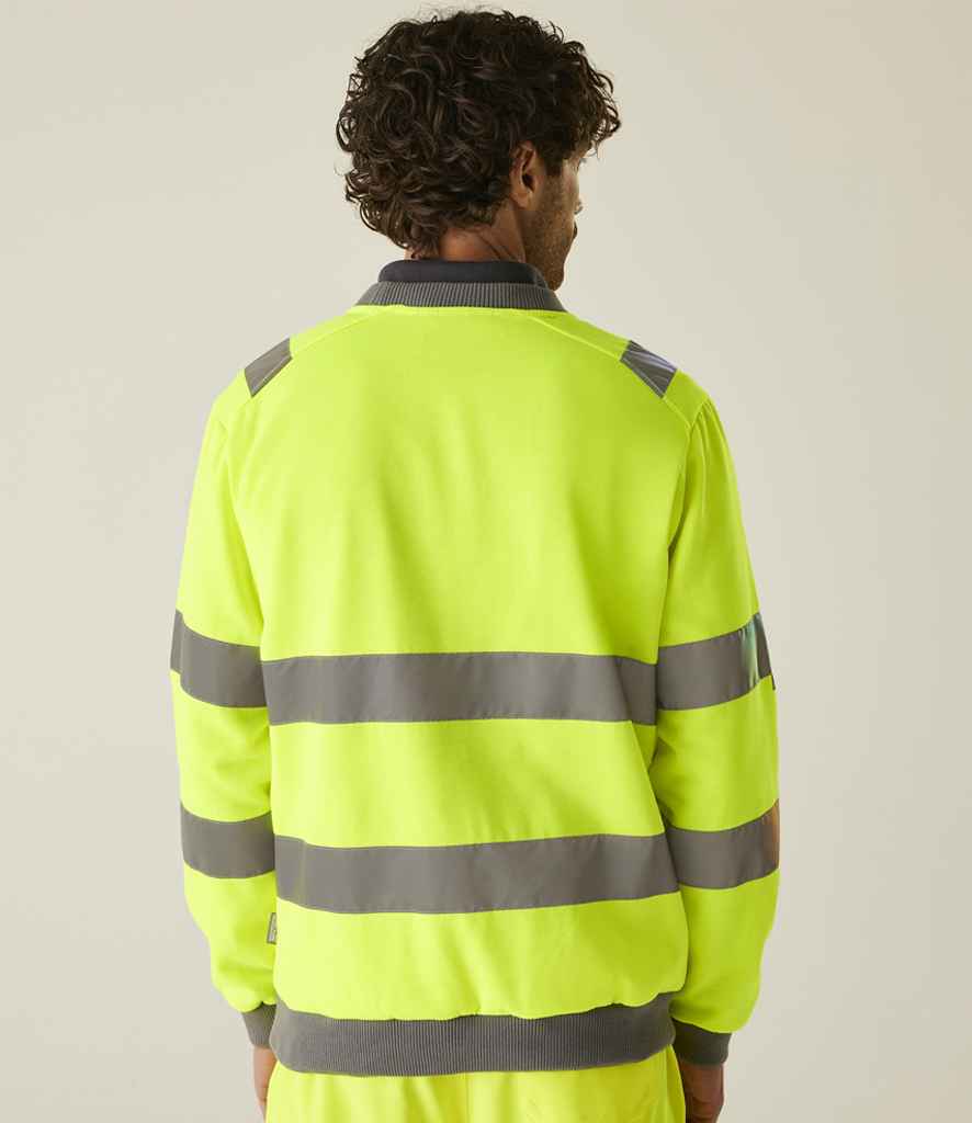 Regatta High Visibility Pro Contract Crew Neck Sweatshirt - Yellow