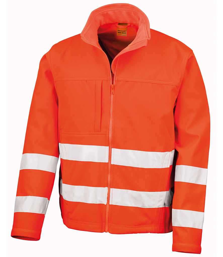 Result Safe-Guard Hi-Vis Soft Shell Jacket - Fluorescent Orange