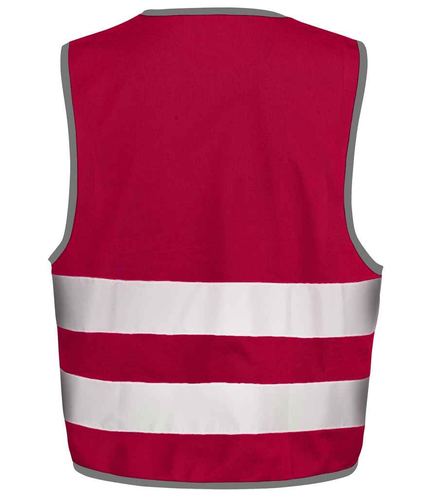 Result Core Kids Enhanced Vis Vest - Burgundy