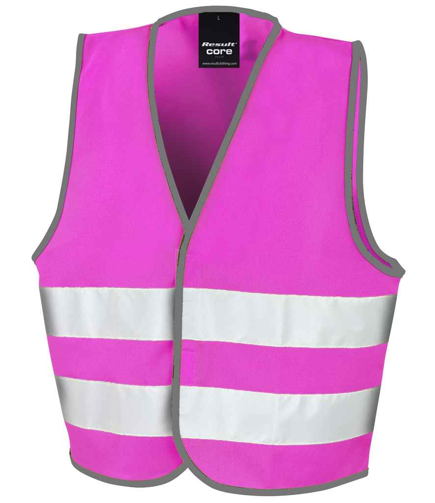 Result Core Kids Enhanced Vis Vest - Pink