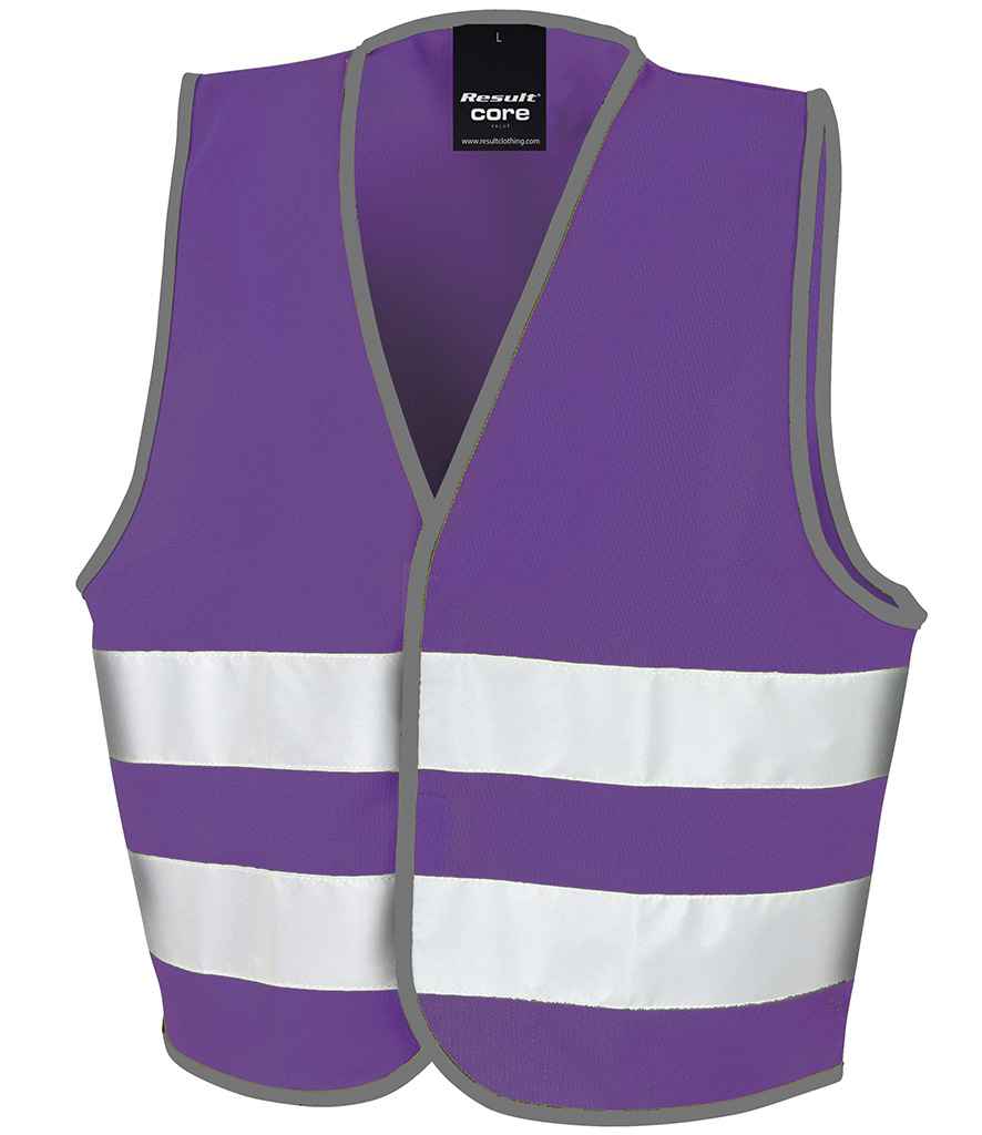 Result Core Kids Enhanced Vis Vest - Purple