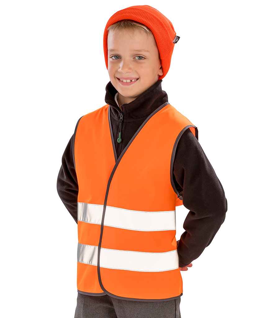 Result Safe-Guard Kids Hi-Vis Safety Vest - Fluorescent Orange