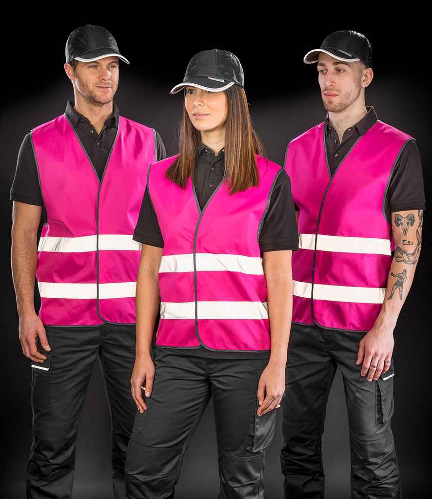 Result Core Enhanced Vis Vest - Fluorescent Pink
