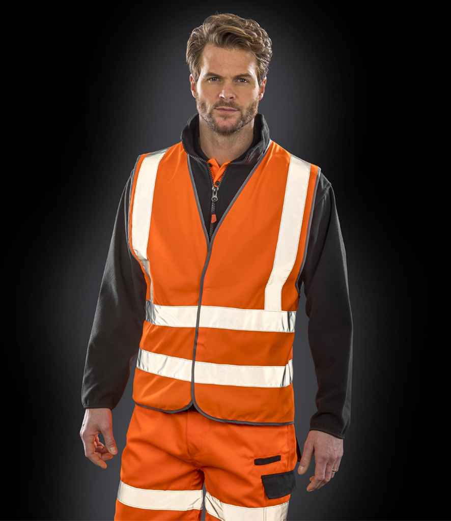 Result Core Hi-Vis Motorway Vest - Fluorescent Orange