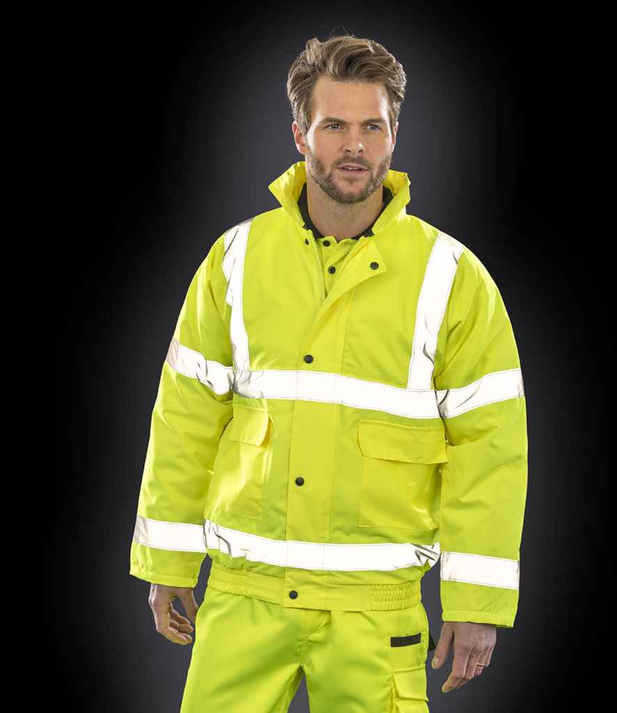 Result Core Hi-Vis Winter Blouson Jacket - Fluorescent Yellow