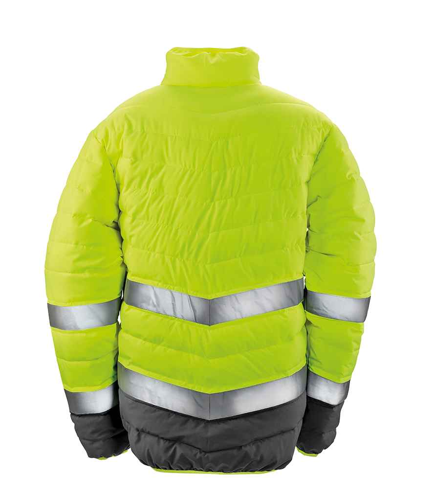 Result Safe-Guard Soft Safety Jacket - Fluorescent Yellow/Grey