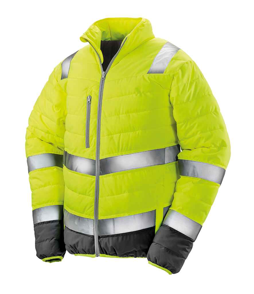 Result Safe-Guard Soft Safety Jacket - Fluorescent Yellow/Grey
