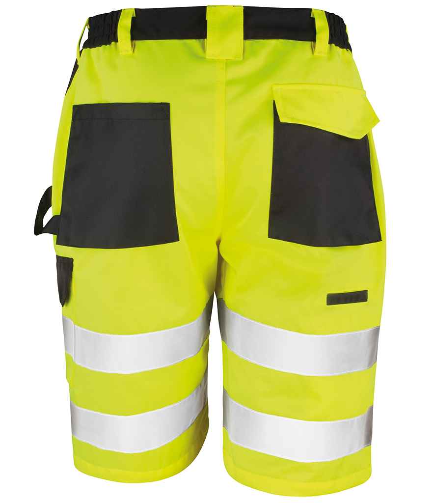 Result Safe-Guard Hi-Vis Cargo Shorts - Fluorescent Yellow