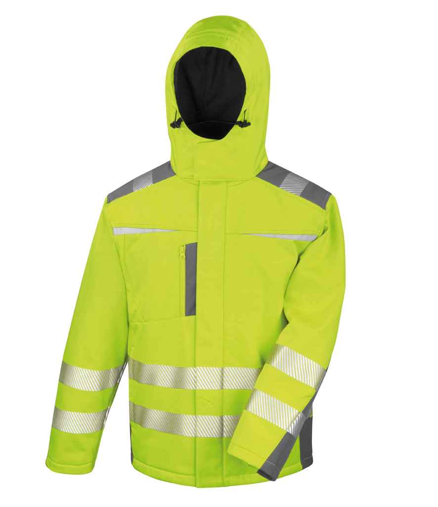 Result Safe-Guard Dynamic Soft Shell Jacket - Fluorescent Yellow