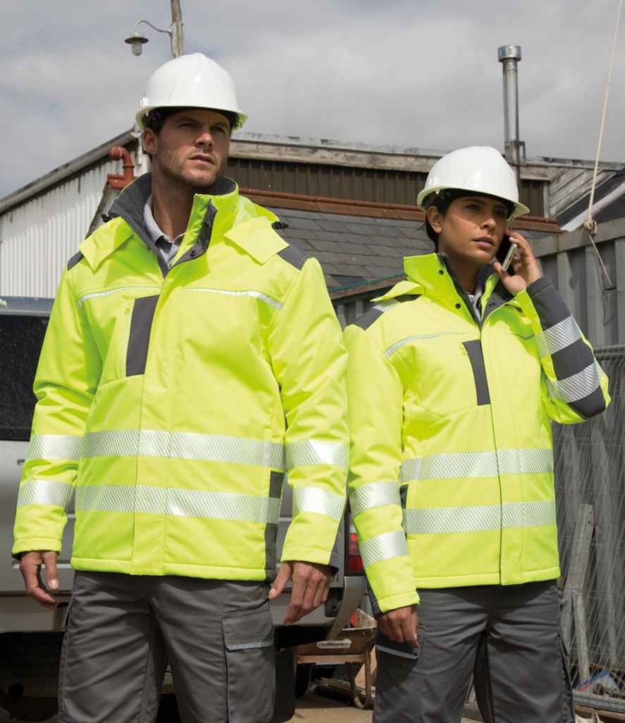 Result Safe-Guard Dynamic Soft Shell Jacket - Fluorescent Yellow