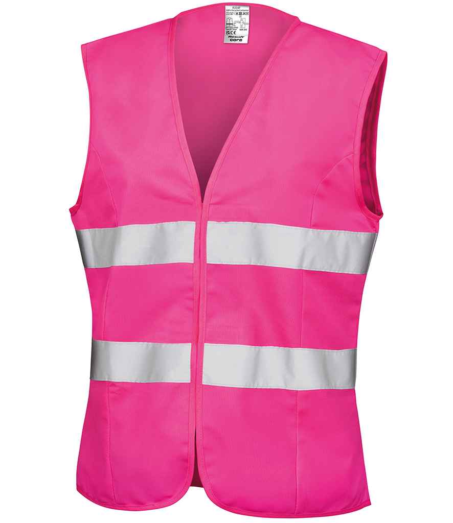 Result Safe-Guard Ladies Hi-Vis Vest - Fluorescent Pink