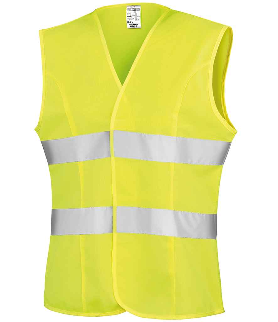 Result Safe-Guard Ladies Hi-Vis Vest - Fluorescent Yellow