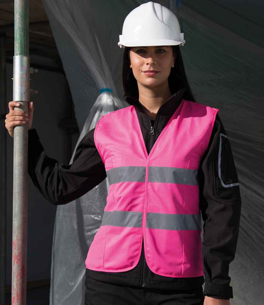 Result Safe-Guard Ladies Hi-Vis Vest - Fluorescent Yellow