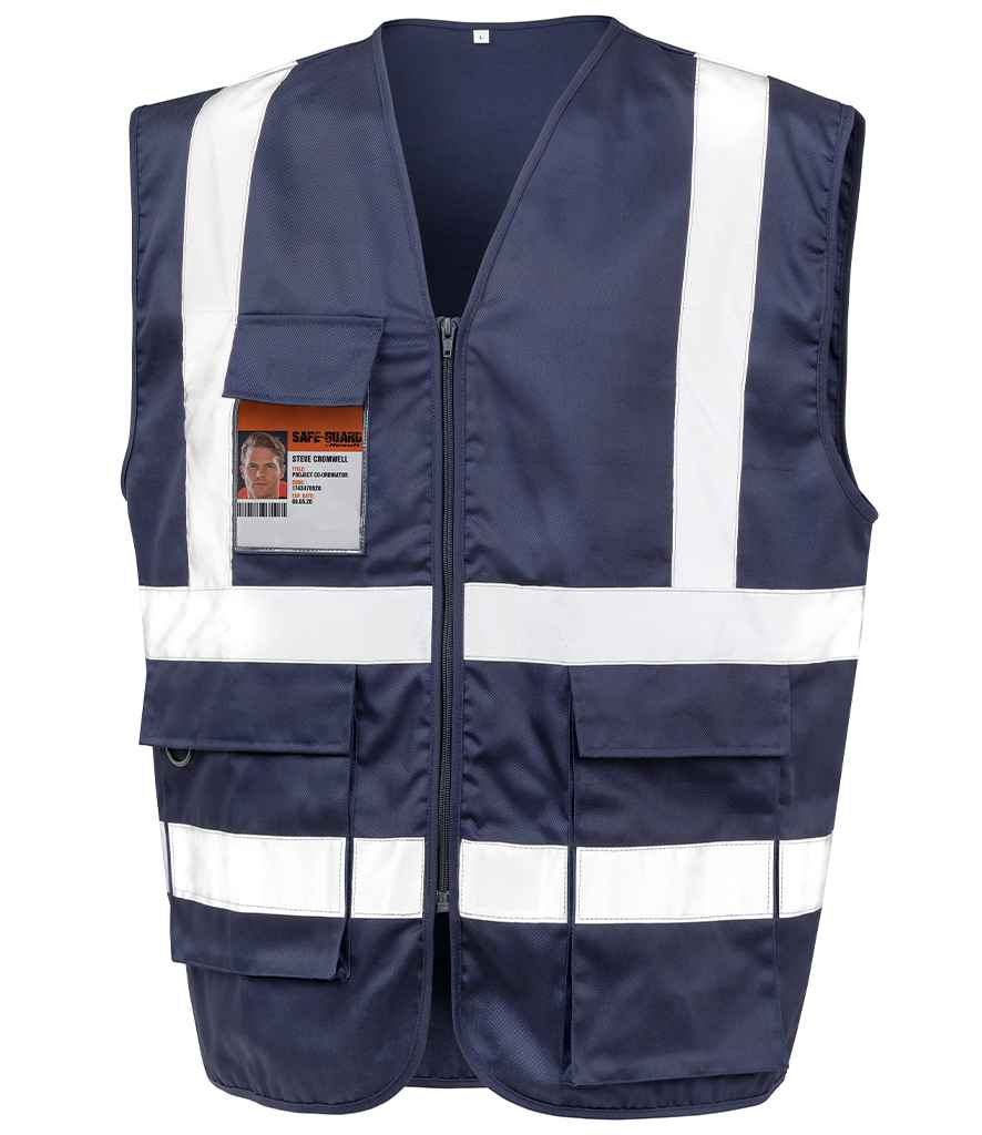 Result Safe-Guard Heavy Duty Poly/Cotton Security Vest - Navy