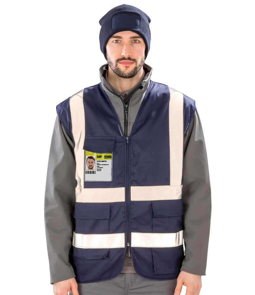Result Safe-Guard Heavy Duty Poly/Cotton Security Vest - Navy