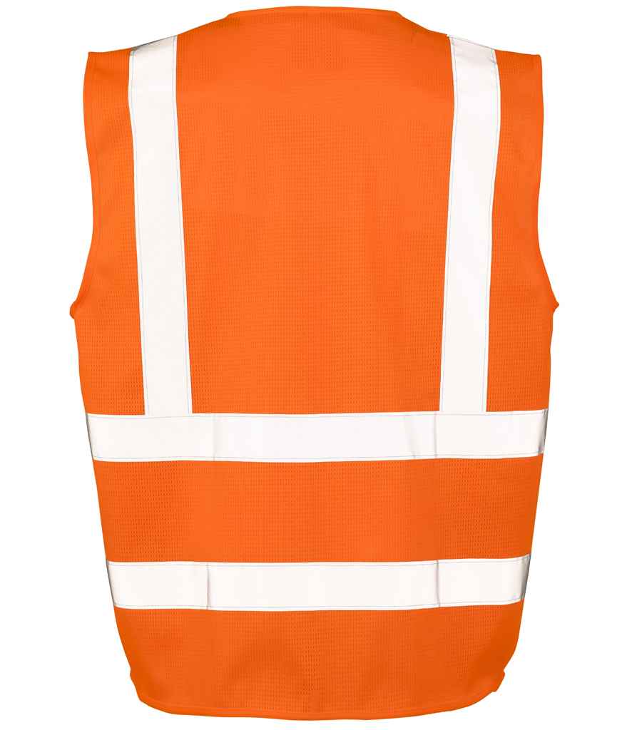 Result Safe-Guard Executive Cool Mesh Safety Vest - Fluorescent Orange