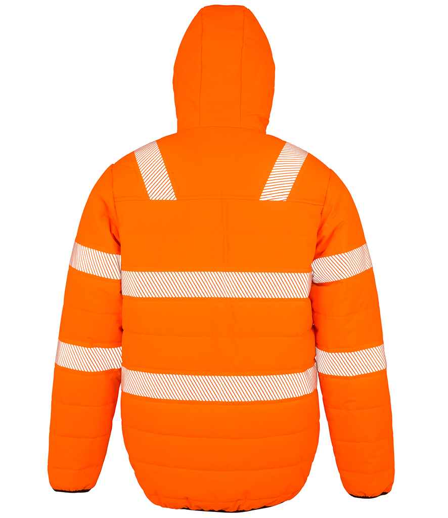 Result Recycled Ripstop Padded Safety Jacket - Fluorescent Orange