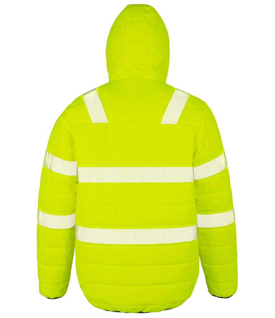 Result Recycled Ripstop Padded Safety Jacket - Fluorescent Yellow