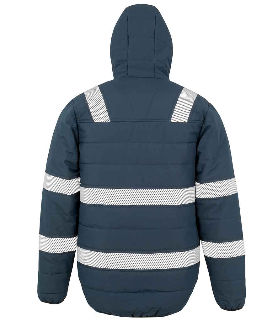 Result Recycled Ripstop Padded Safety Jacket - Navy