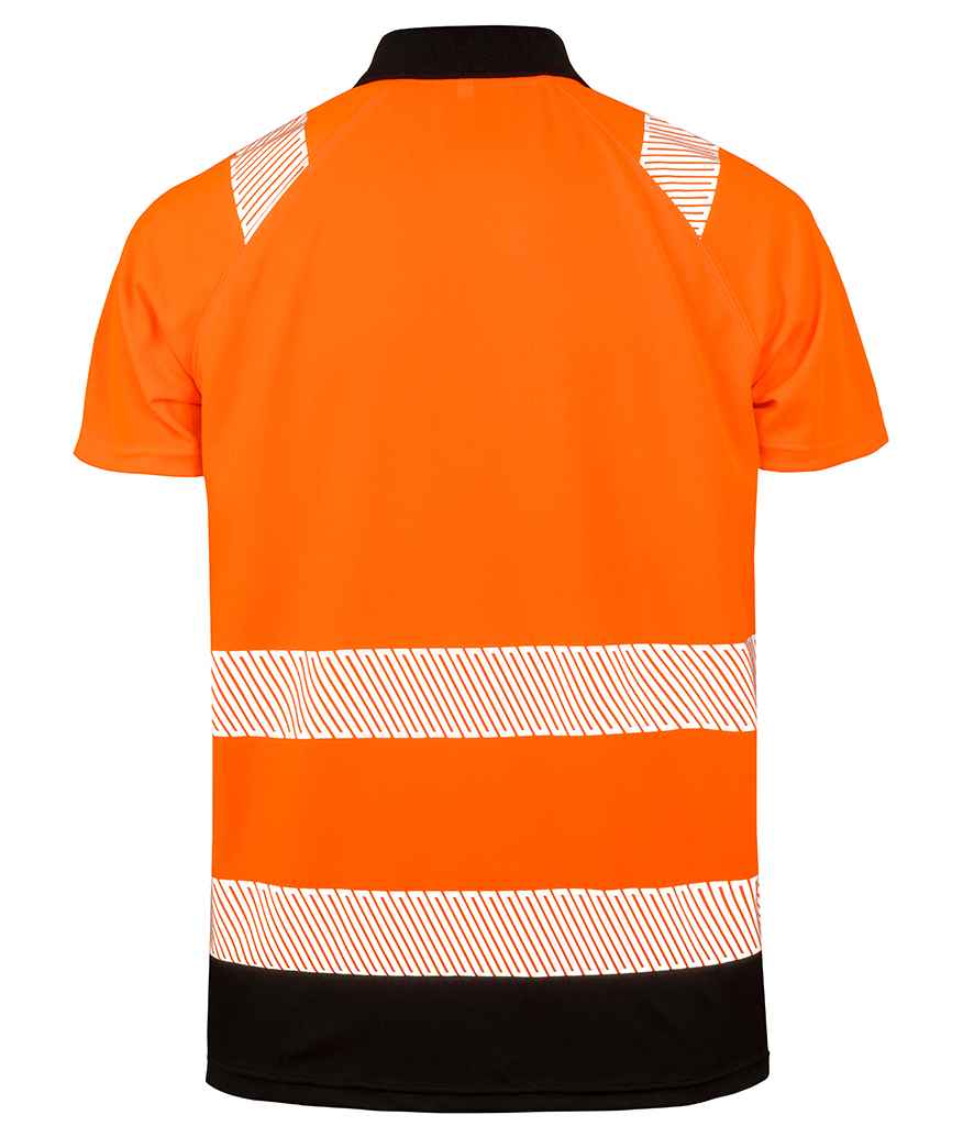 Result Recycled Safety Polo Shirt - Fluorescent Orange