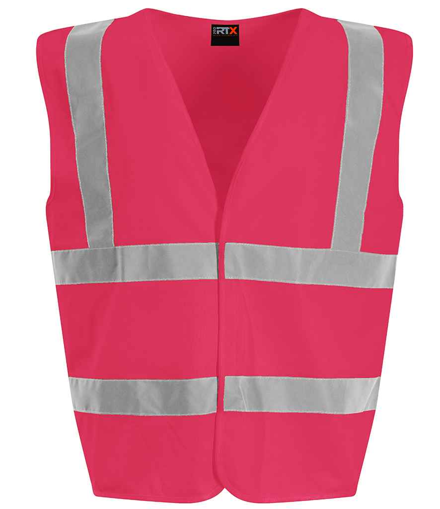 Pro RTX High Visibility Kids Waistcoat - Pink