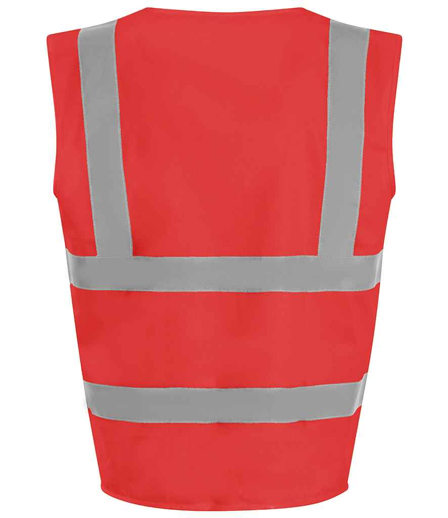 Pro RTX High Visibility Kids Waistcoat - Red