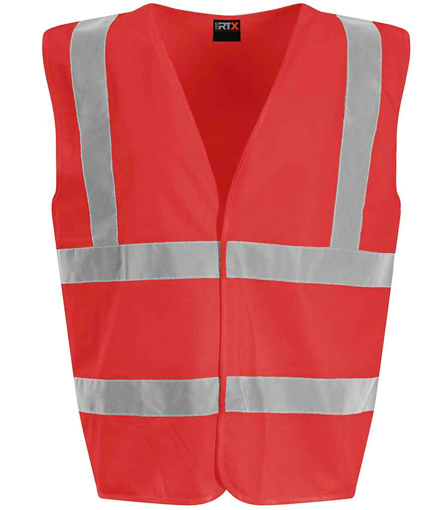 Pro RTX High Visibility Kids Waistcoat - Red