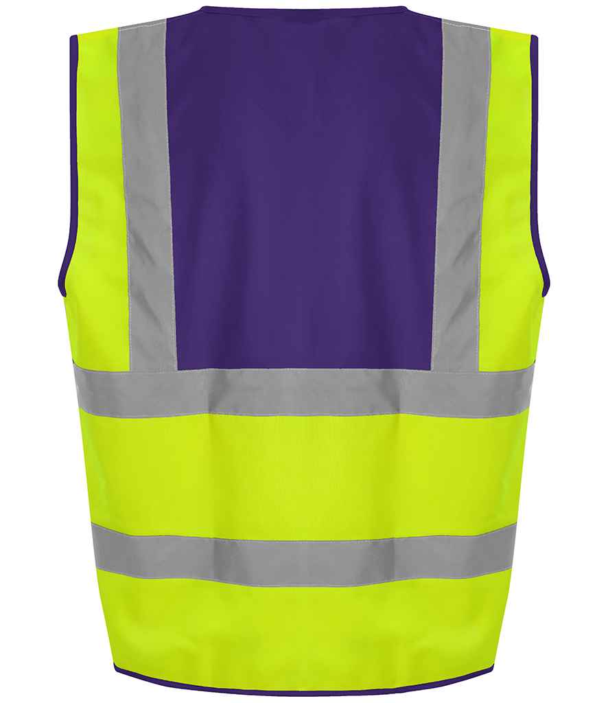 Pro RTX High Visibility Waistcoat - Part 2 - Yellow/Purple