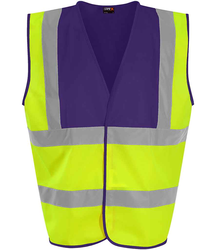Pro RTX High Visibility Waistcoat - Part 2 - Yellow/Purple