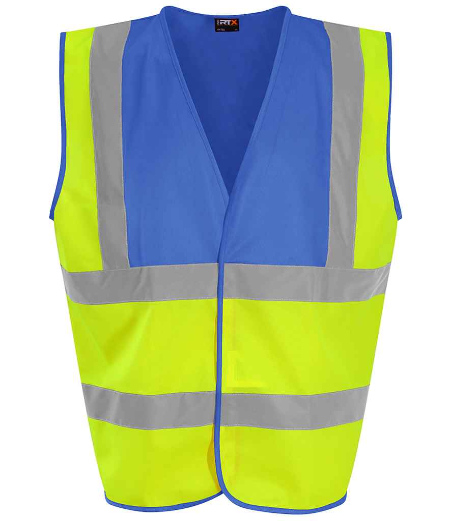 Pro RTX High Visibility Waistcoat - Part 2 - Yellow/Royal Blue