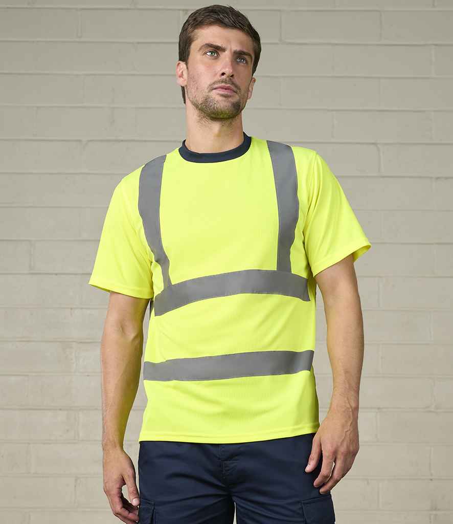 Pro RTX High Visibility T-Shirt - Yellow/Navy