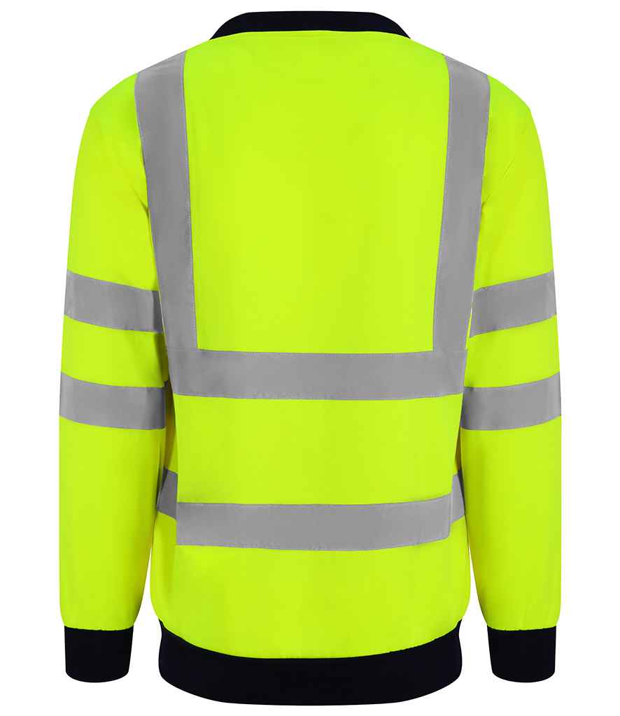 Pro RTX High Visibility Two Tone Sweatshirt - Yellow/Navy