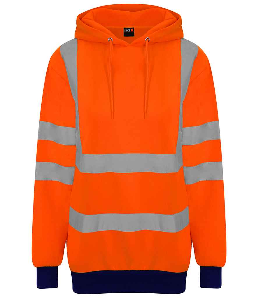 Pro RTX High Visibility Two Tone Hoodie - Orange/Navy