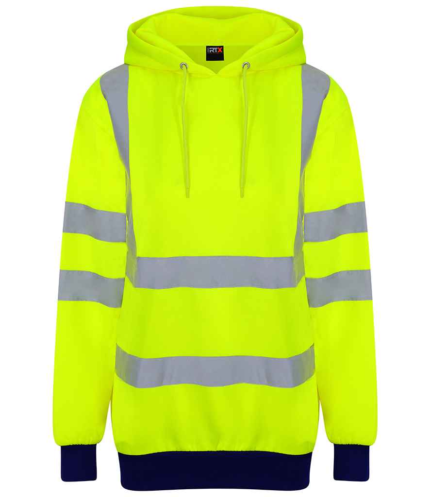 Pro RTX High Visibility Two Tone Hoodie - Yellow/Navy