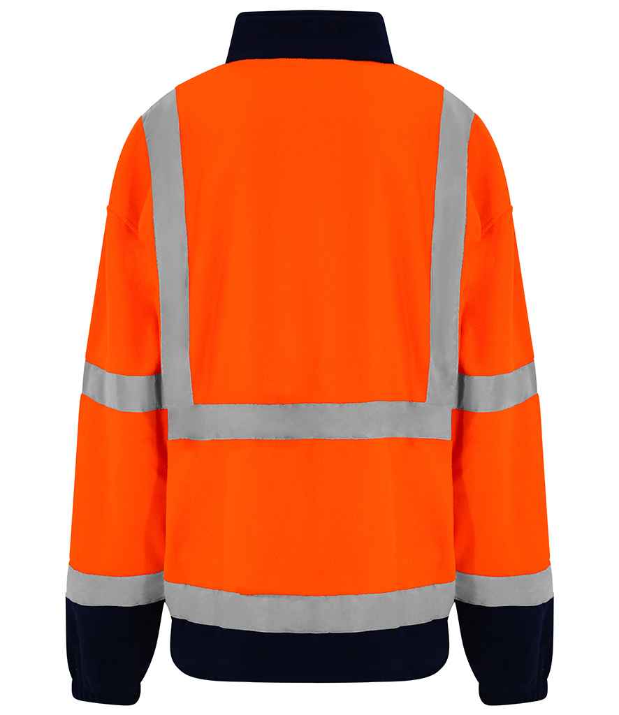 Pro RTX High Visibility Fleece Jacket - Orange/Navy