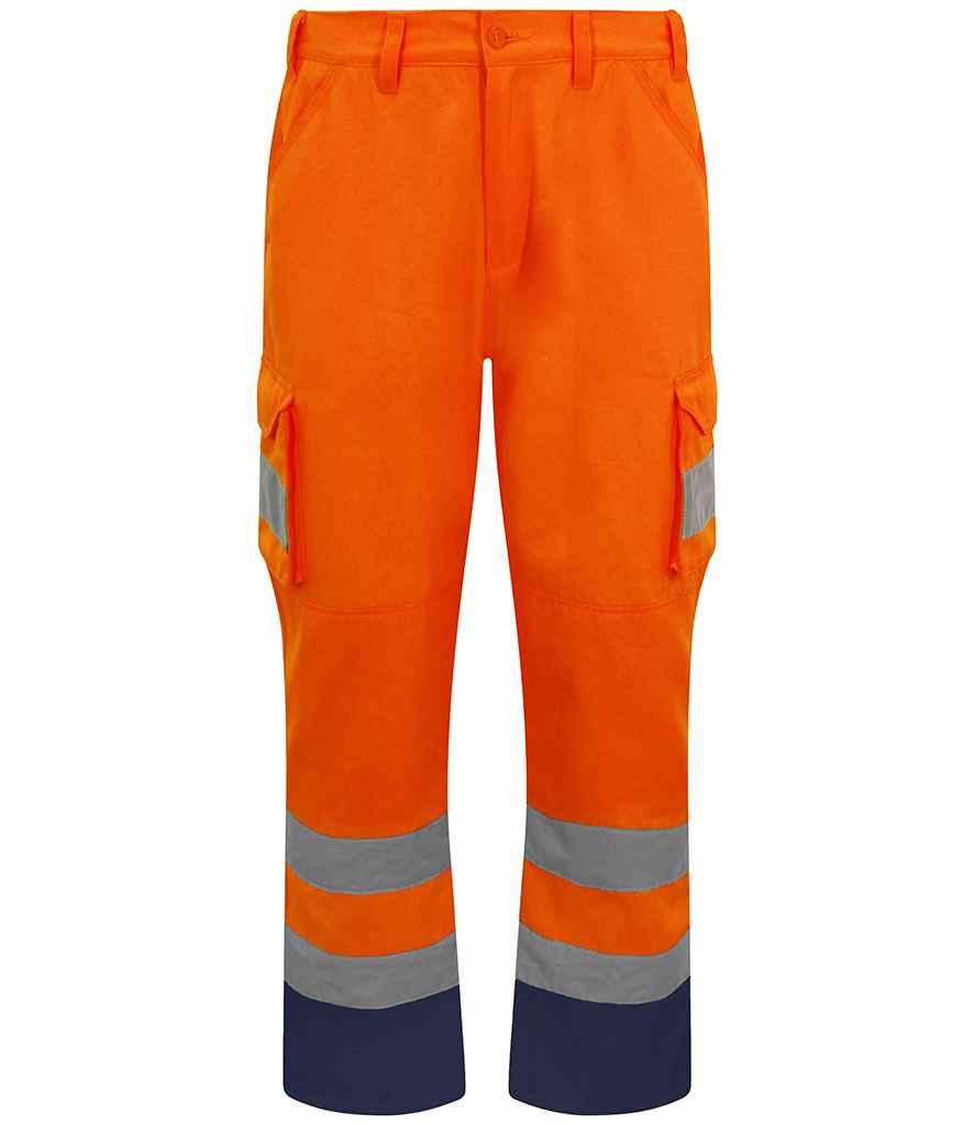 Pro RTX High Visibility Cargo Trousers - Orange