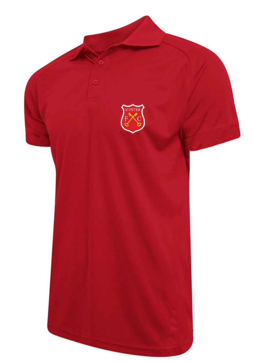 St Peter FC - Womens Red Polo Shirt