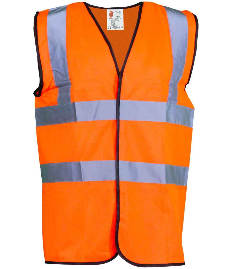 Warrior Hi-Vis Waistcoat - Fluorescent Orange