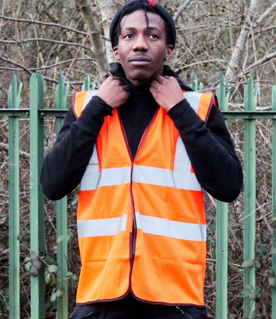 Warrior Hi-Vis Waistcoat - Fluorescent Orange