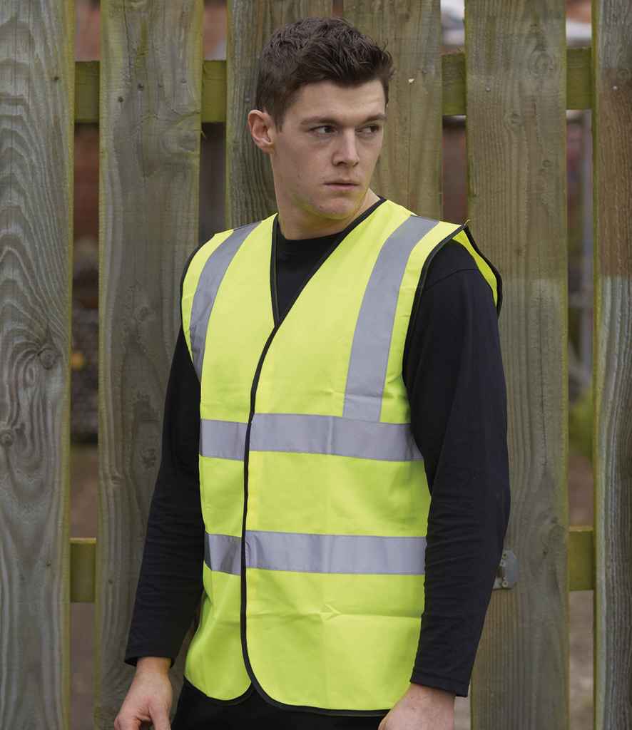 Warrior Hi-Vis Waistcoat - Fluorescent Yellow