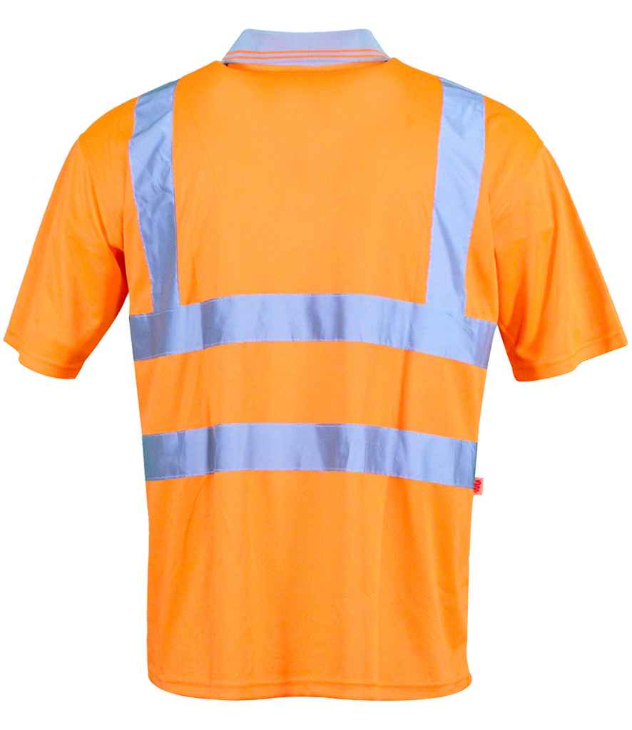 Warrior Hi-Vis Polo Shirt - Fluorescent Orange